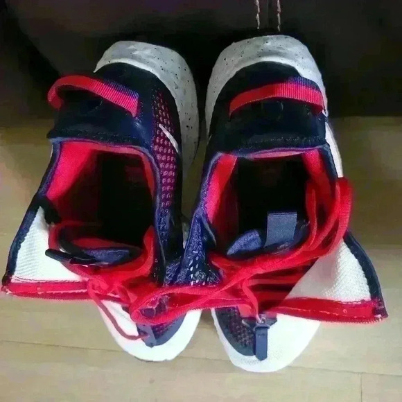 NIKE Air PG 4 Basketball Sneakers USA Edition White/Red/Blue Men's Size: 8.5 - Picture 5 of 13